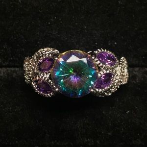 **SOLD** Sterling Silver Mystic “Topaz” Ring